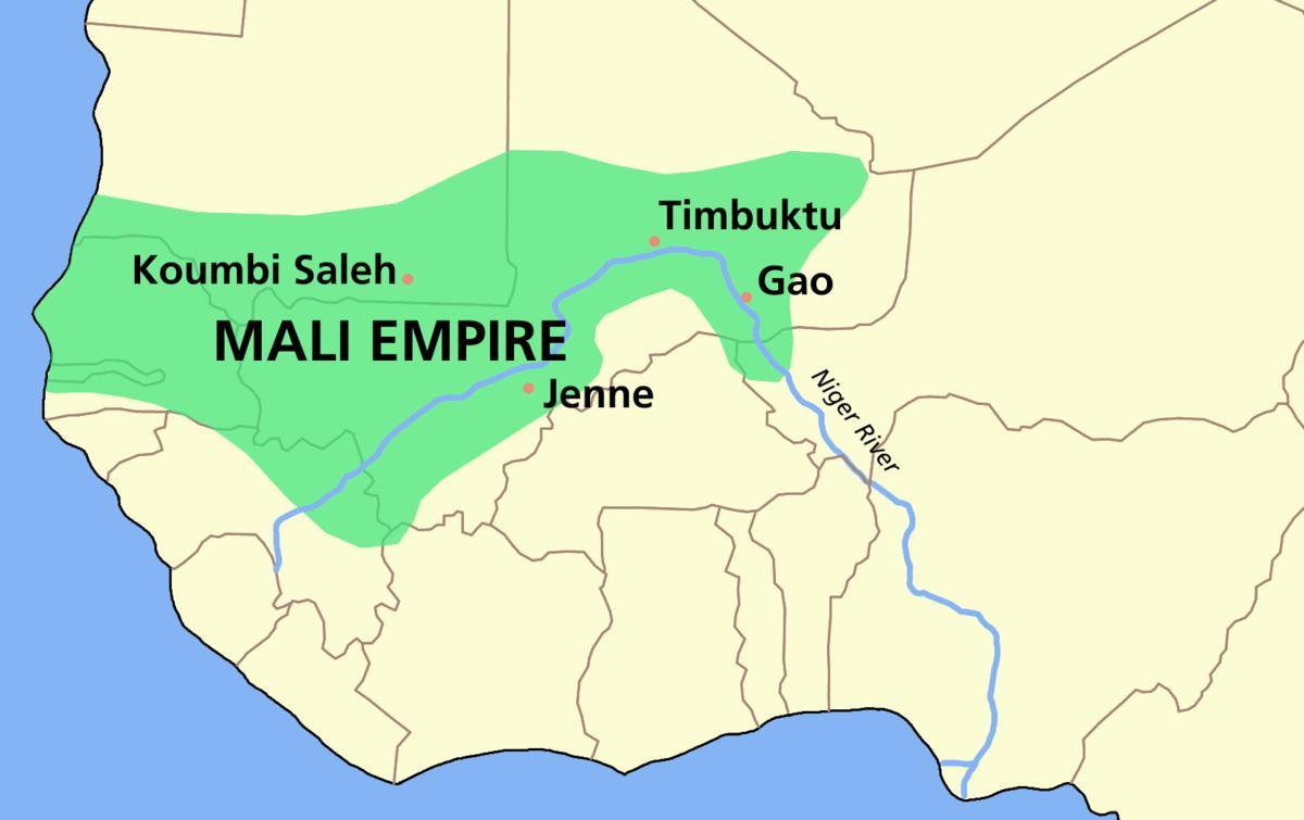 Mapa drevni Maliju