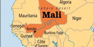 Mapa bamako Maliju